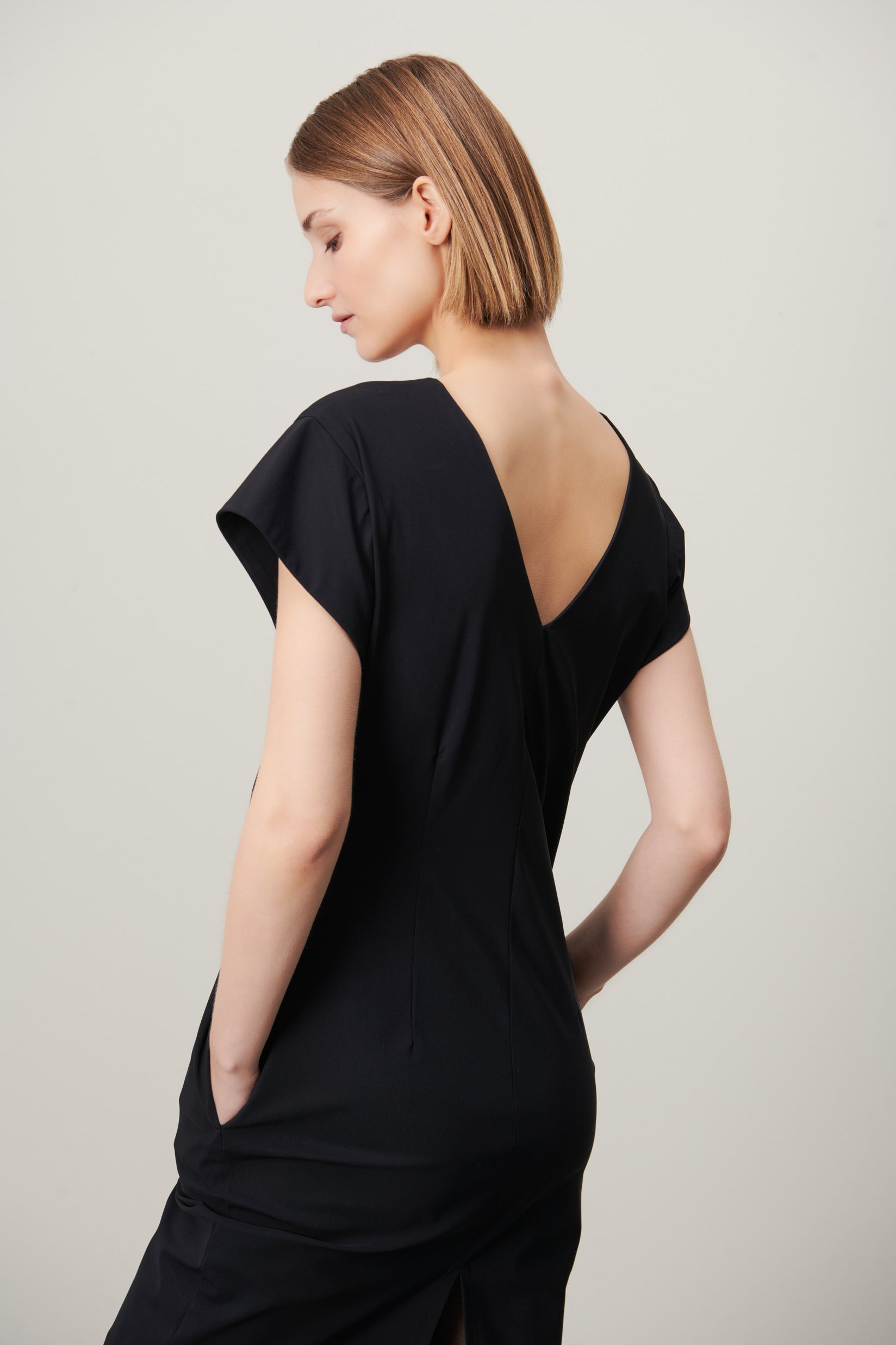 Domina Dress Technical Jersey | Black