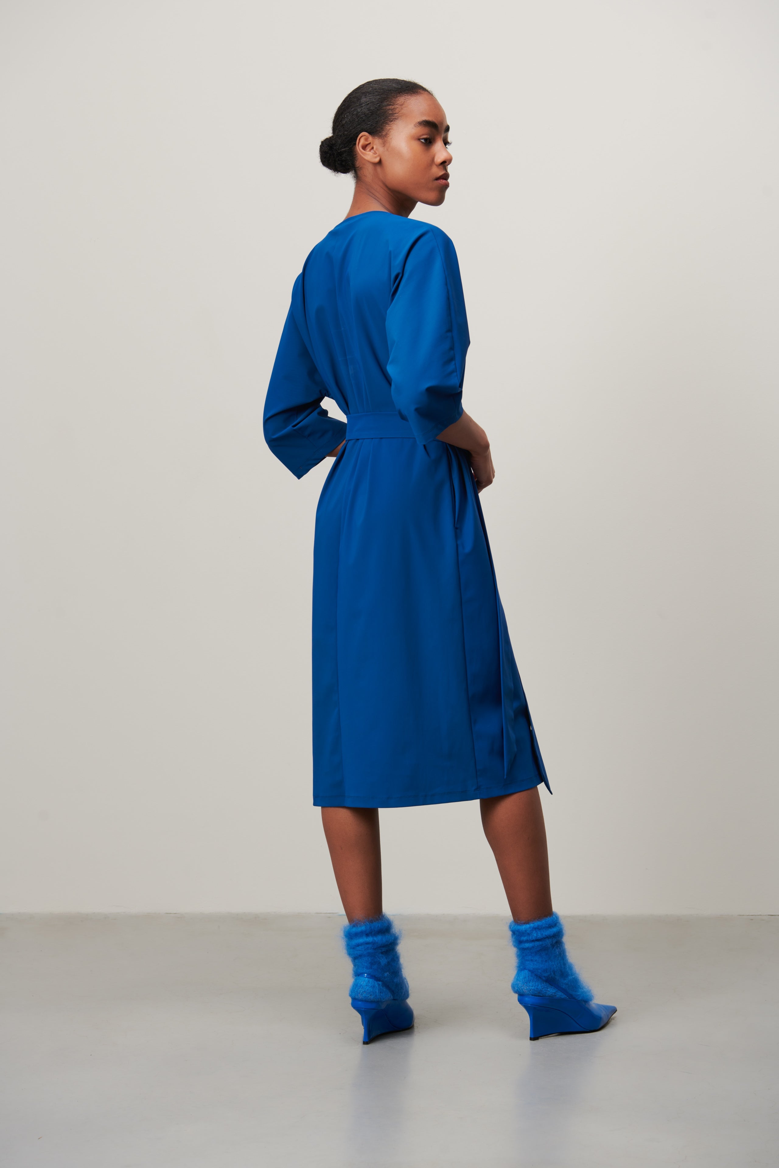 Jill Dress Technical Jersey, Light blue