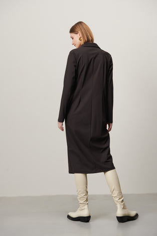 Riane Dress LW Technical Jersey | Dark Brown