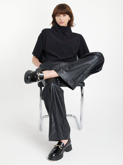 Thera eco leather pants | Black