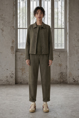 Danny skuba velvet pants | Army