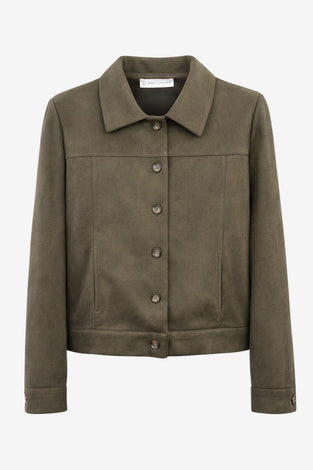 Timmy skuba velvet jacket | Army