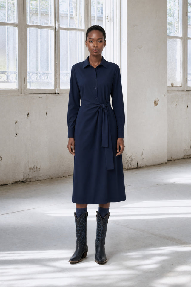 Trydi dress technical jersey | Blue