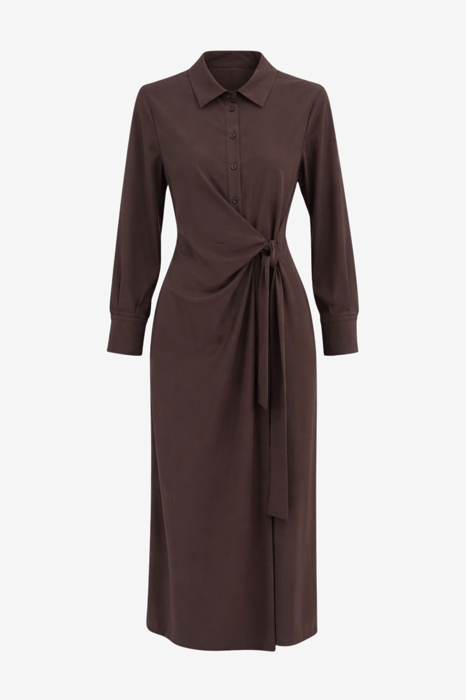 Trydi dress technical jersey | Chocolate
