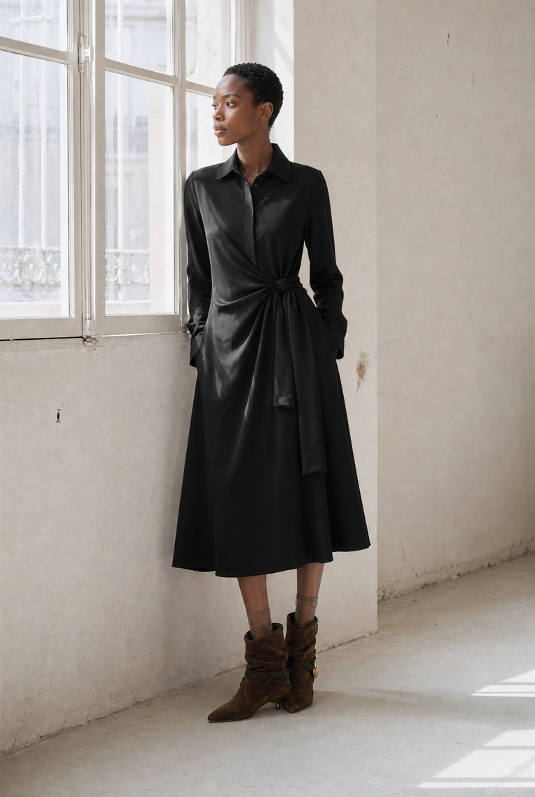 Trydi Kleid technical jersey | Black