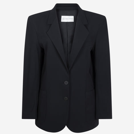 Lennard Oversize Blazer Technical Jersey | Black