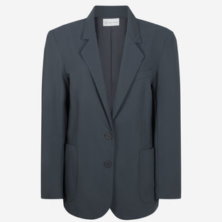 Lennard Oversize Blazer Technical Jersey | Grey