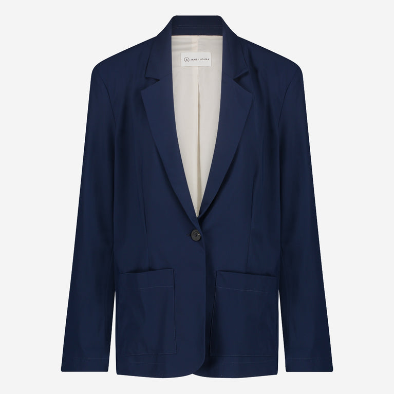 Valeta Blazer Technical Jersey | Indigo