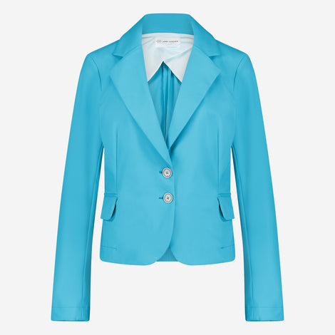 Atina Blazer Technical Jersey | Light Blue