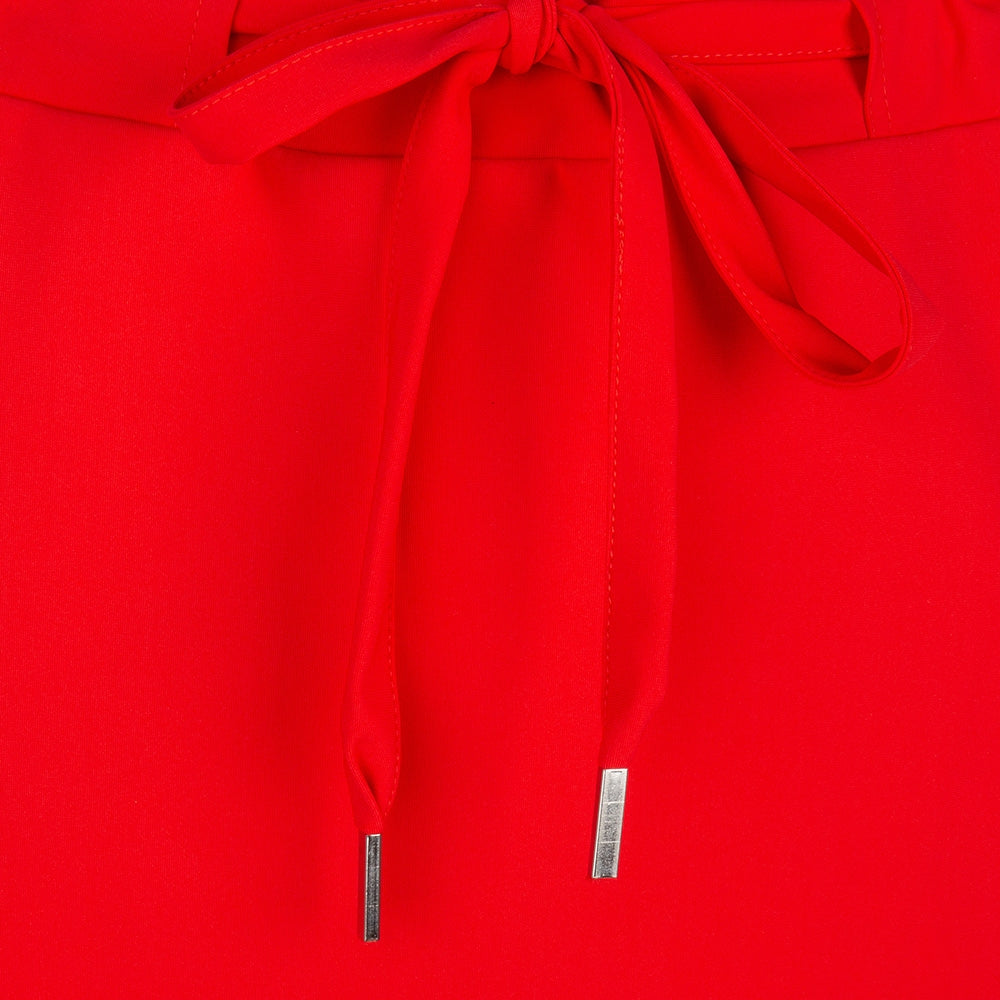 Edie Drawstring Skirt | Red
