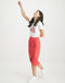 Edie Drawstring Skirt | Red