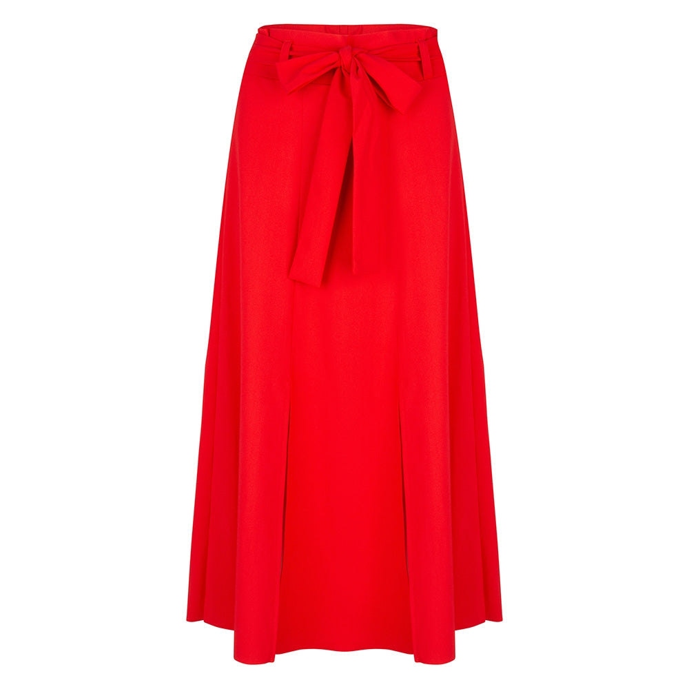 Belle Midi Skirt | Red