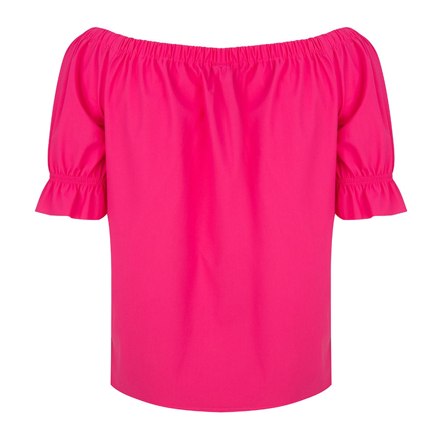 Nicole Knotted Top | Fuxia