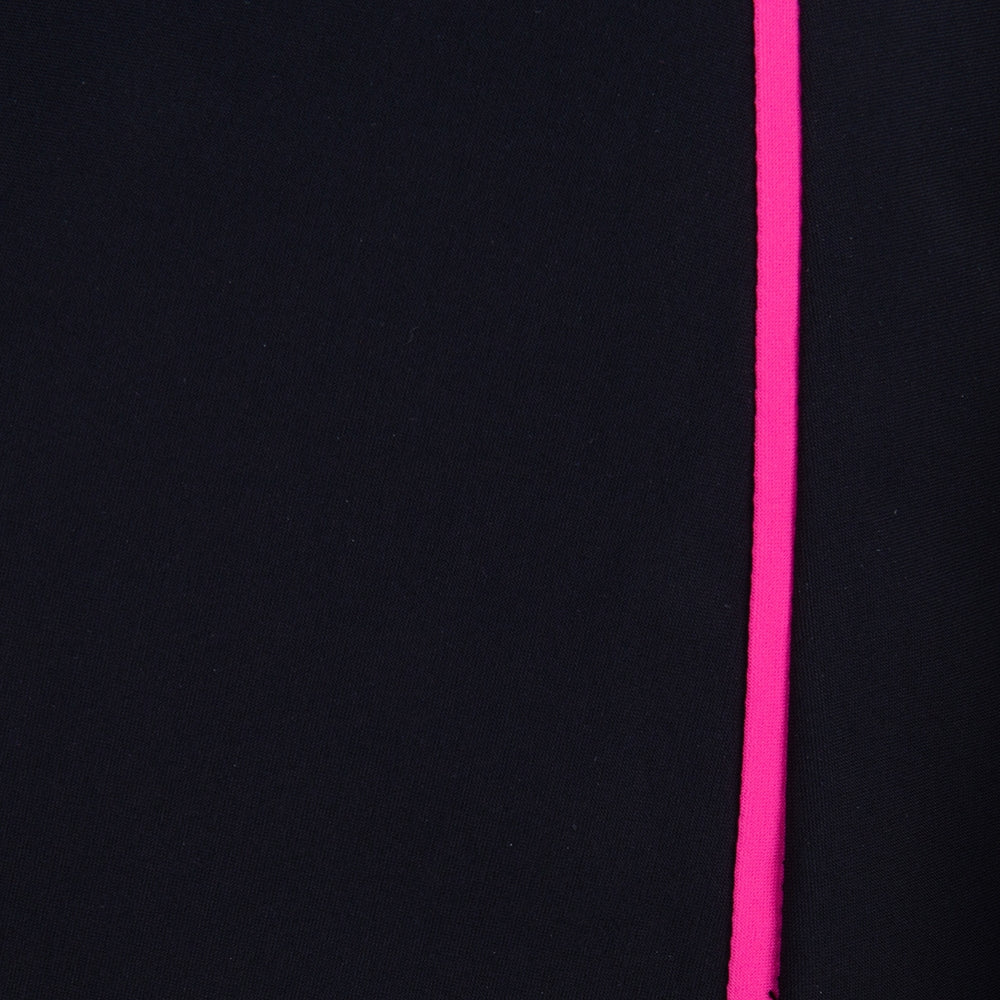 Noel Eyelet Shirt | Black/Fuxia