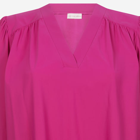 Liza Blouse Technical Jersey | Fuxia