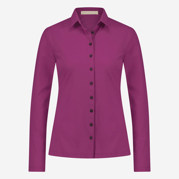 Kikkie Blouse Technical Jersey | Fuxia