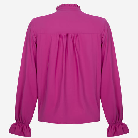 Roberta Blouse Technical Jersey | Fuxia