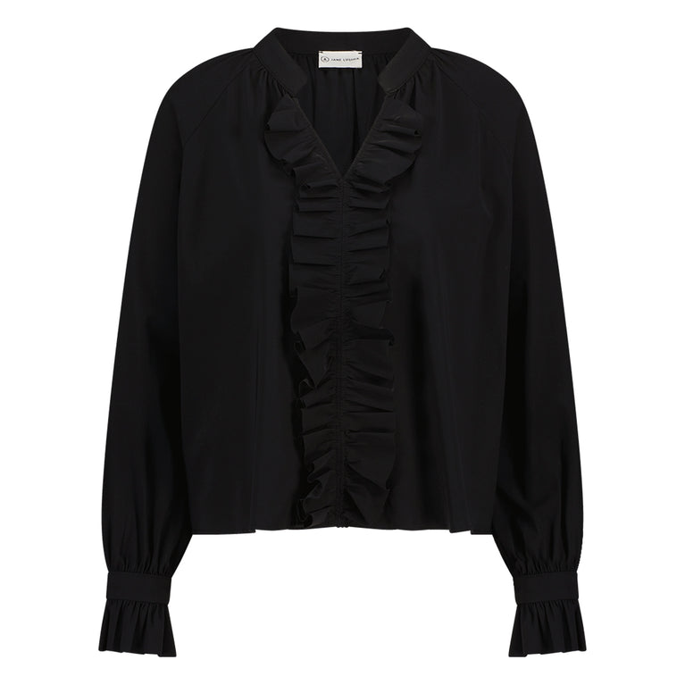 Selina Blouse Technical Jersey | Black