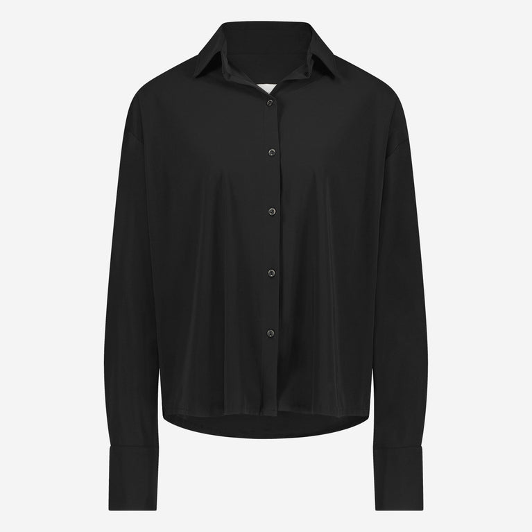 Sally Blouse Technical Jersey | Black