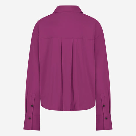 Sally Blouse Technical Jersey | Fuxia