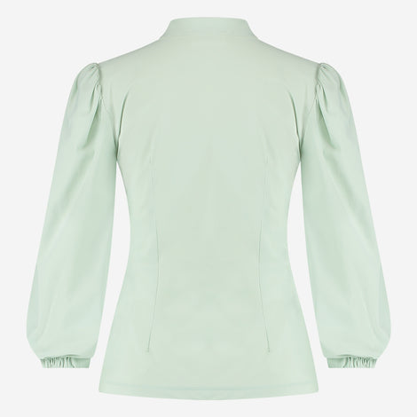 Tonnie Blouse Technical Jersey | Aqua