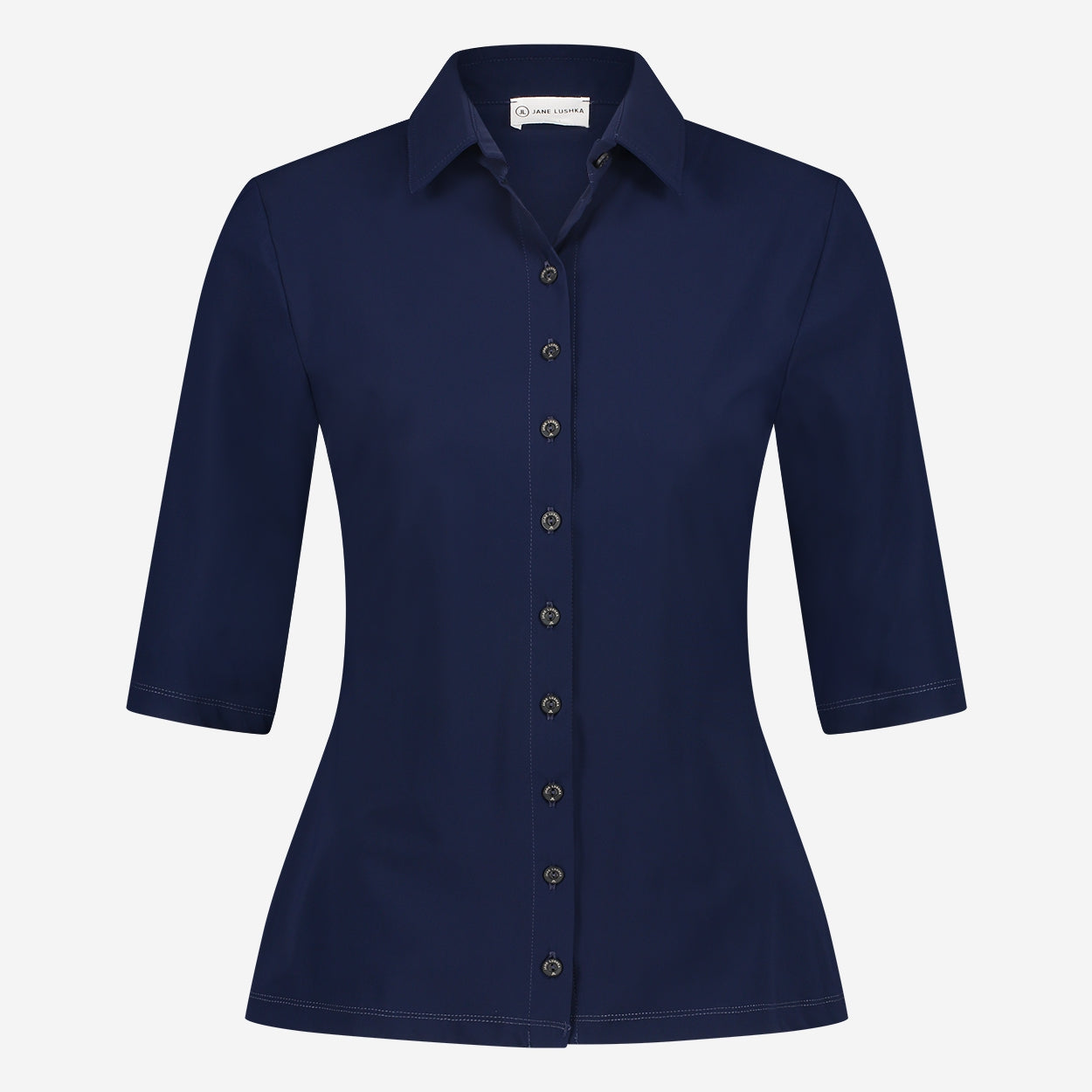 Kikkie Blouse Technical Jersey | Indigo