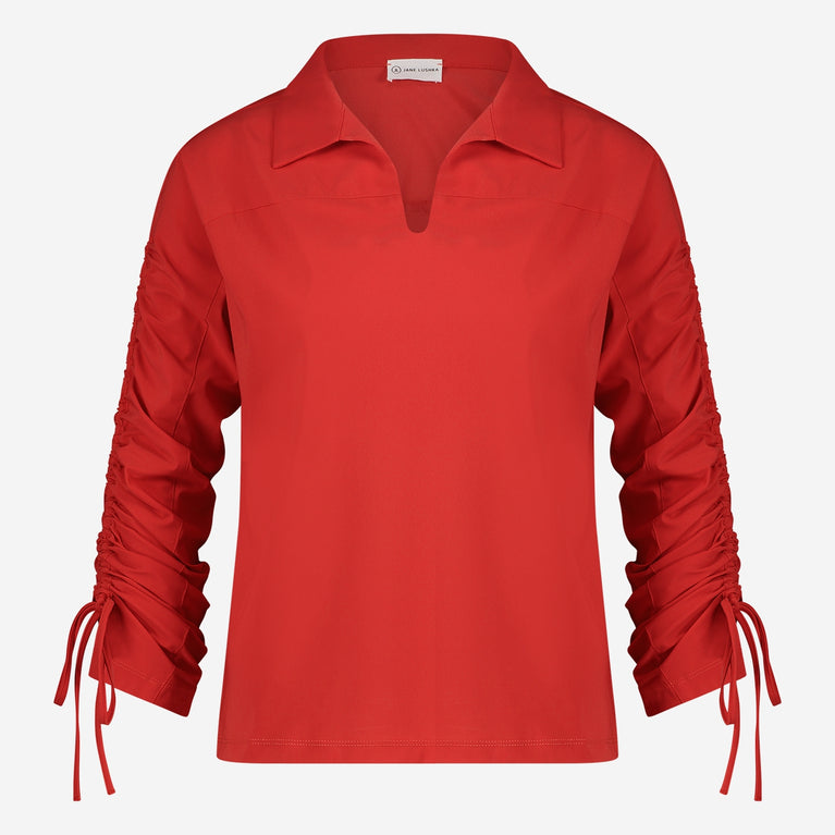 Marry Blouse Technical Jersey | Red