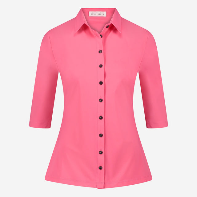 Kikkie Blouse Technical Jersey | Pink