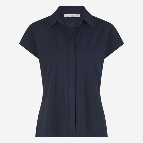 Wilma blouse technical jersey | Blue