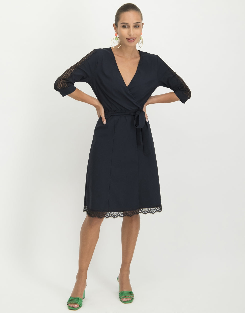 Staci Wrap Dress | Blue