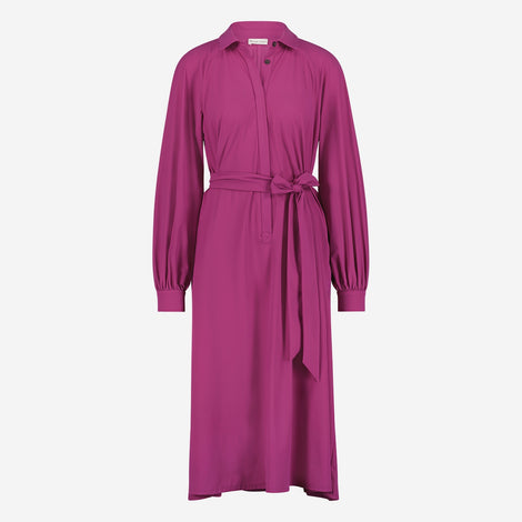 Carlen Dress Technical Jersey | Fuxia