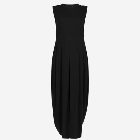 Jackie Dress Technical Jersey | Black