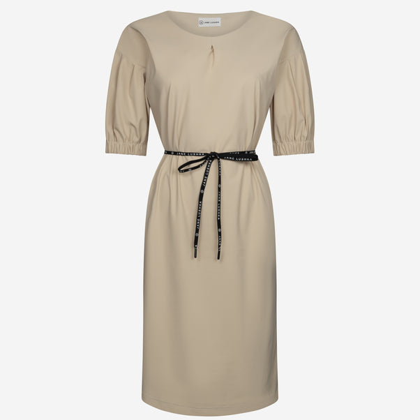 Winny Dress Technical Jersey | Beige