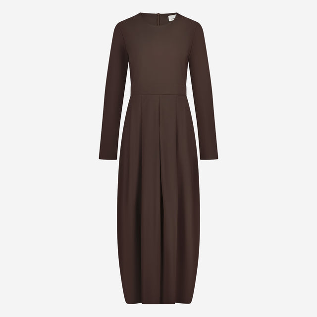 Jackie Dress/LS Technical Jersey | Dark Brown