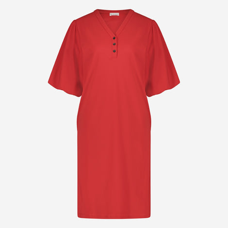 Ava Dress Technical Jersey | Red