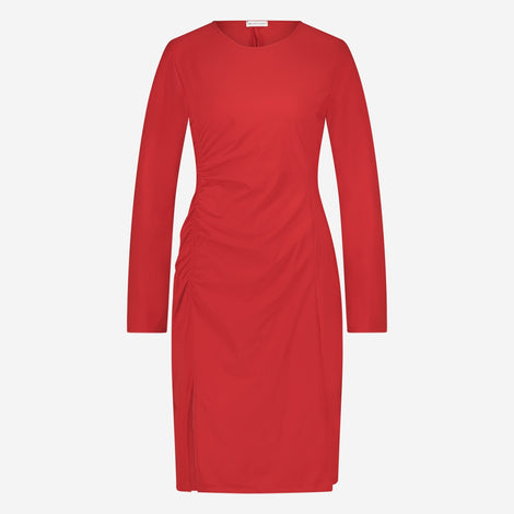 Scarlet Dress-LS Technical Jersey | Red