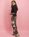 Billie Pants Leopard and Rose | Black