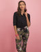 Billie Pants Leopard and Rose | Black