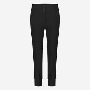 Delia structure technical jersey pants | Black