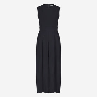 Jackie structure technical jersey dress | Black