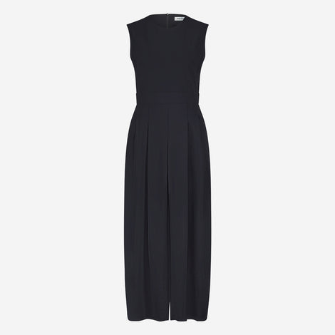 Jackie structure technical jersey dress | Black