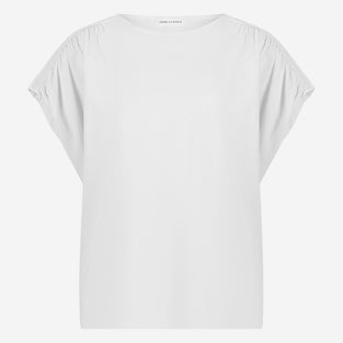 Britta structure technical jersey top | White