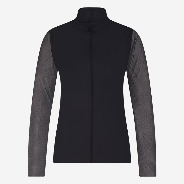 Zara top technical Jersey | Black