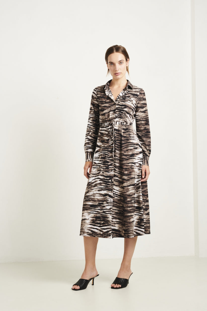 Dress Lina Technical Jersey | Brown