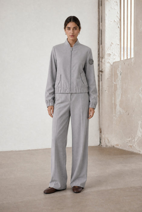 Valeggio Viskose barel Hose | Grigio