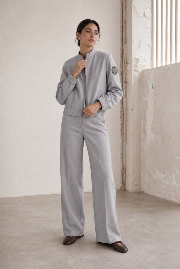 Valeggio Viskose barel Hose | Grigio