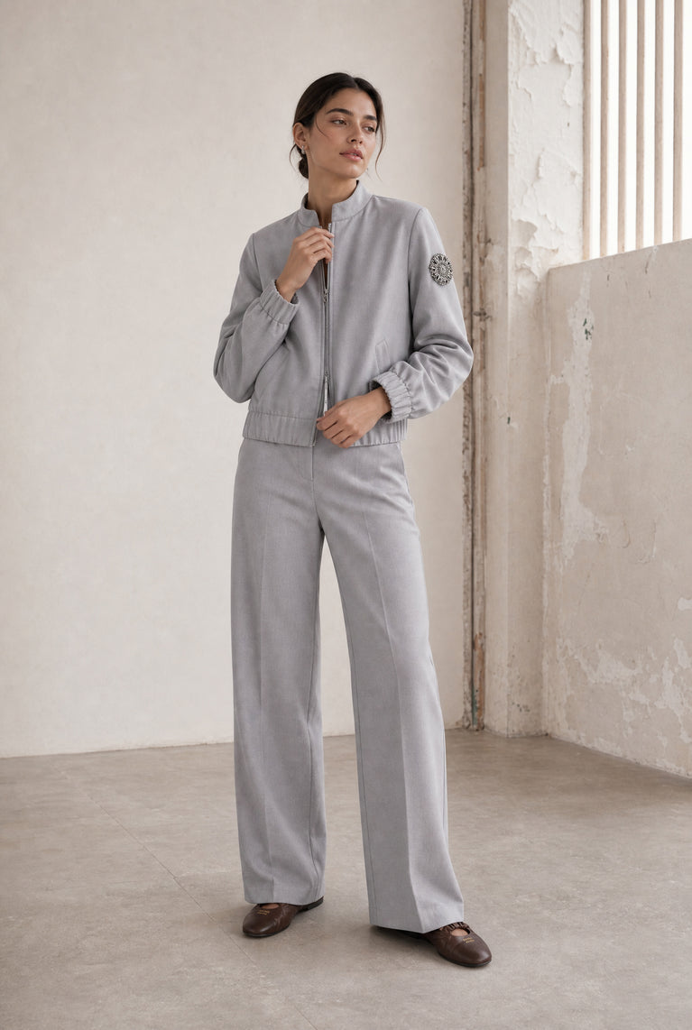 Valeggio Viskose barel Hose | Grigio