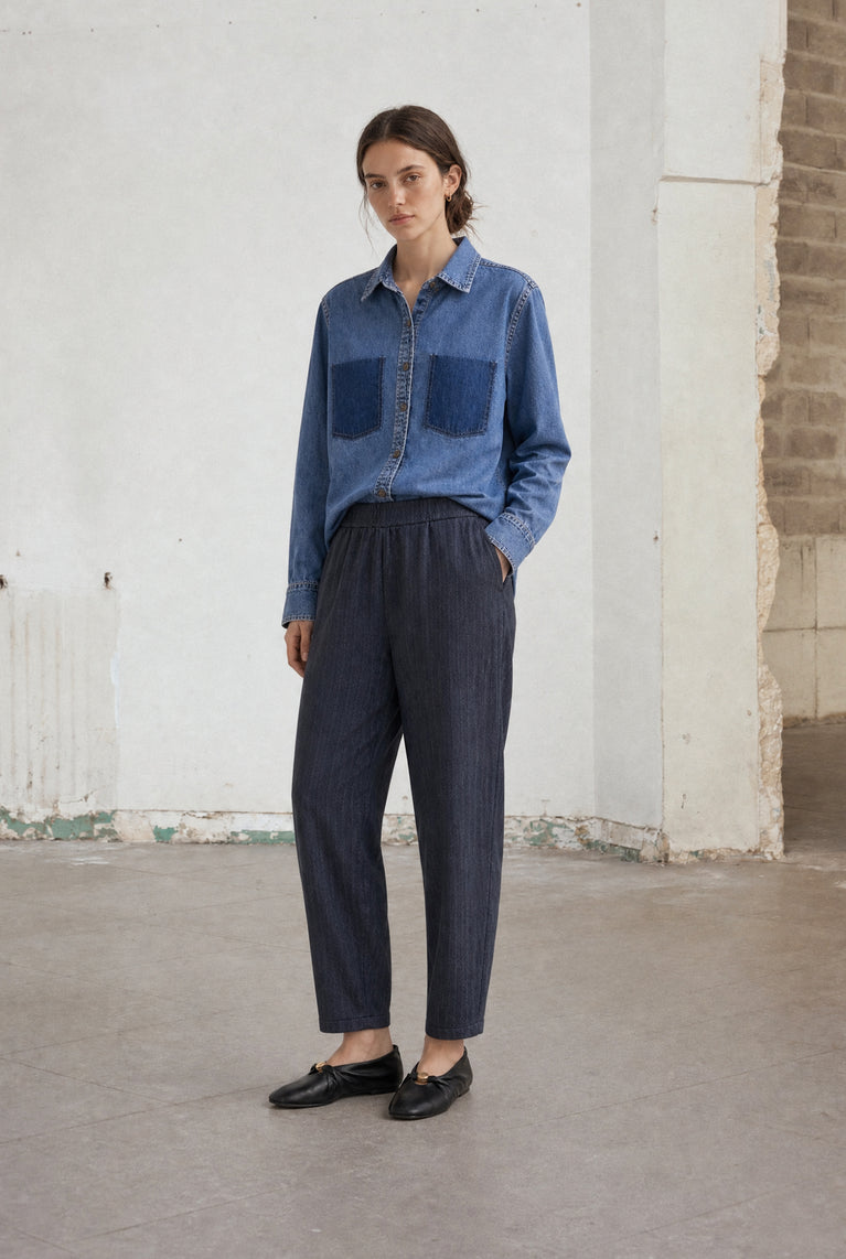 Viskose barel Hose | Blue