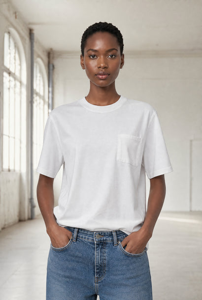 Zoe Basic-T-Shirt | Weiß