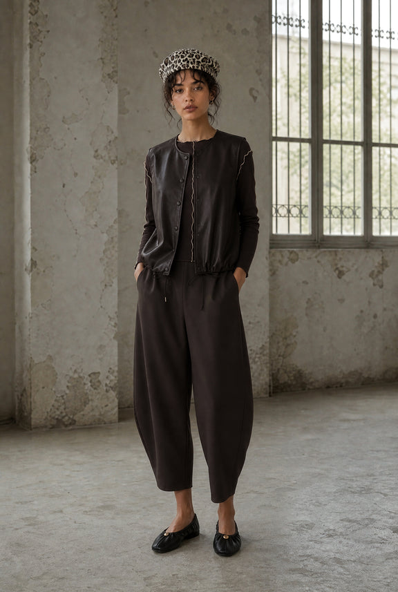 Benot broek technical jersey | Chocolate